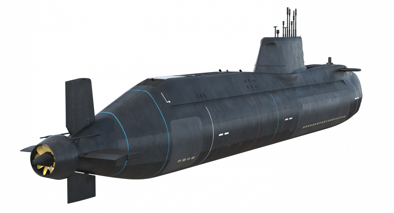 3D model HMS Artful SSNs Submarine