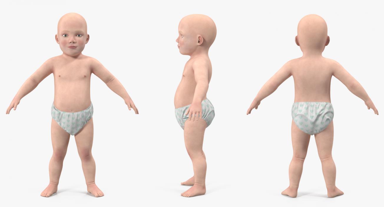 Small Baby Boy 3D model