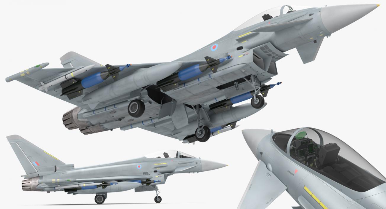 Multirole Fighter Eurofighter Typhoon 3D
