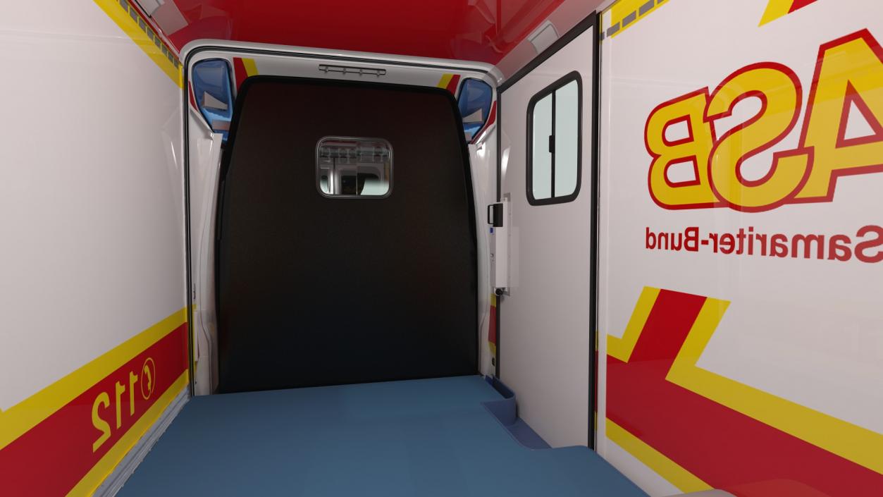 ASB Mercedes Sprinter Ambulance Simple Interior 3D