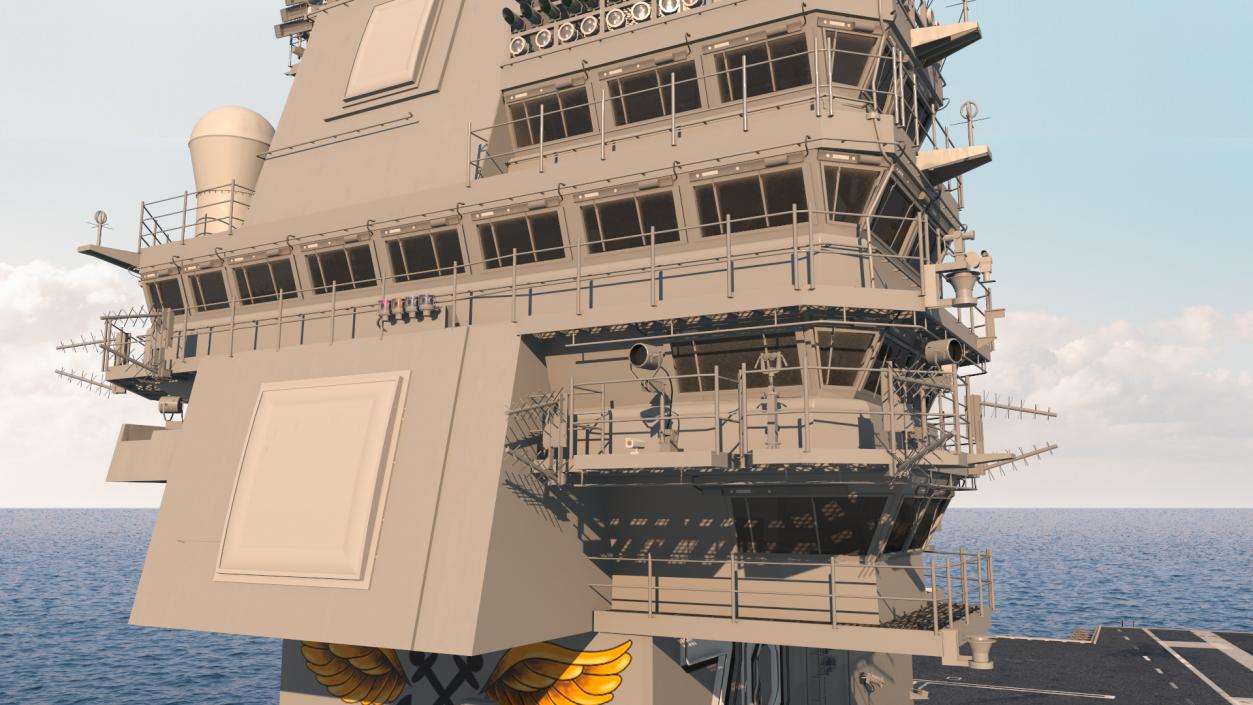 USS Gerald Ford Aircraft Carrier 3D