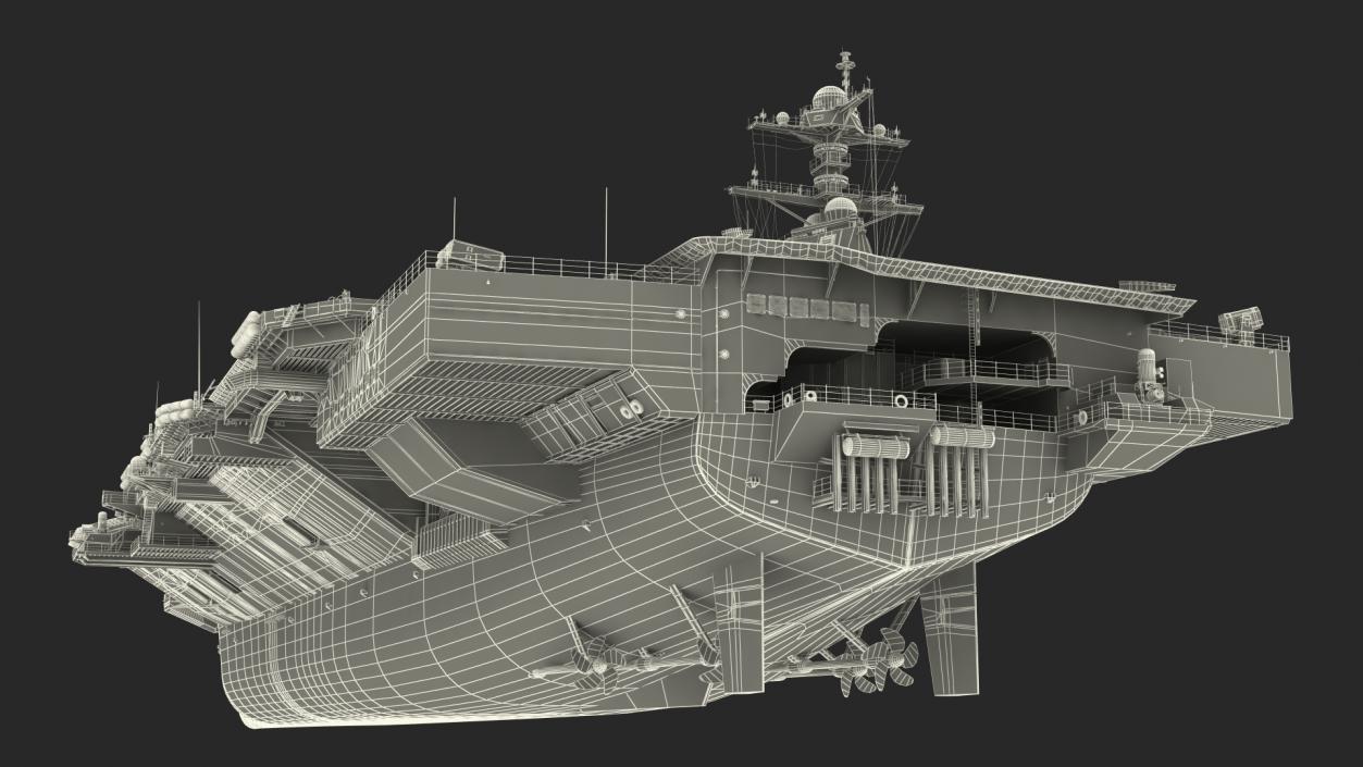 USS Gerald Ford Aircraft Carrier 3D