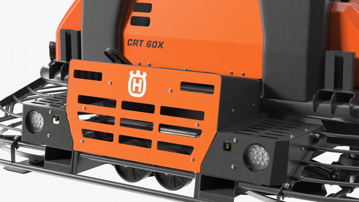 3D CRT 60X Power Trowel Husqvarna Rigged for Cinema 4D