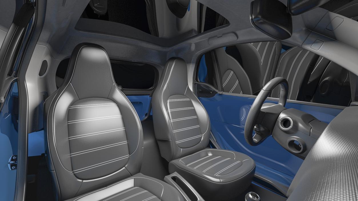 3D model Electric Coupe Simple Interior