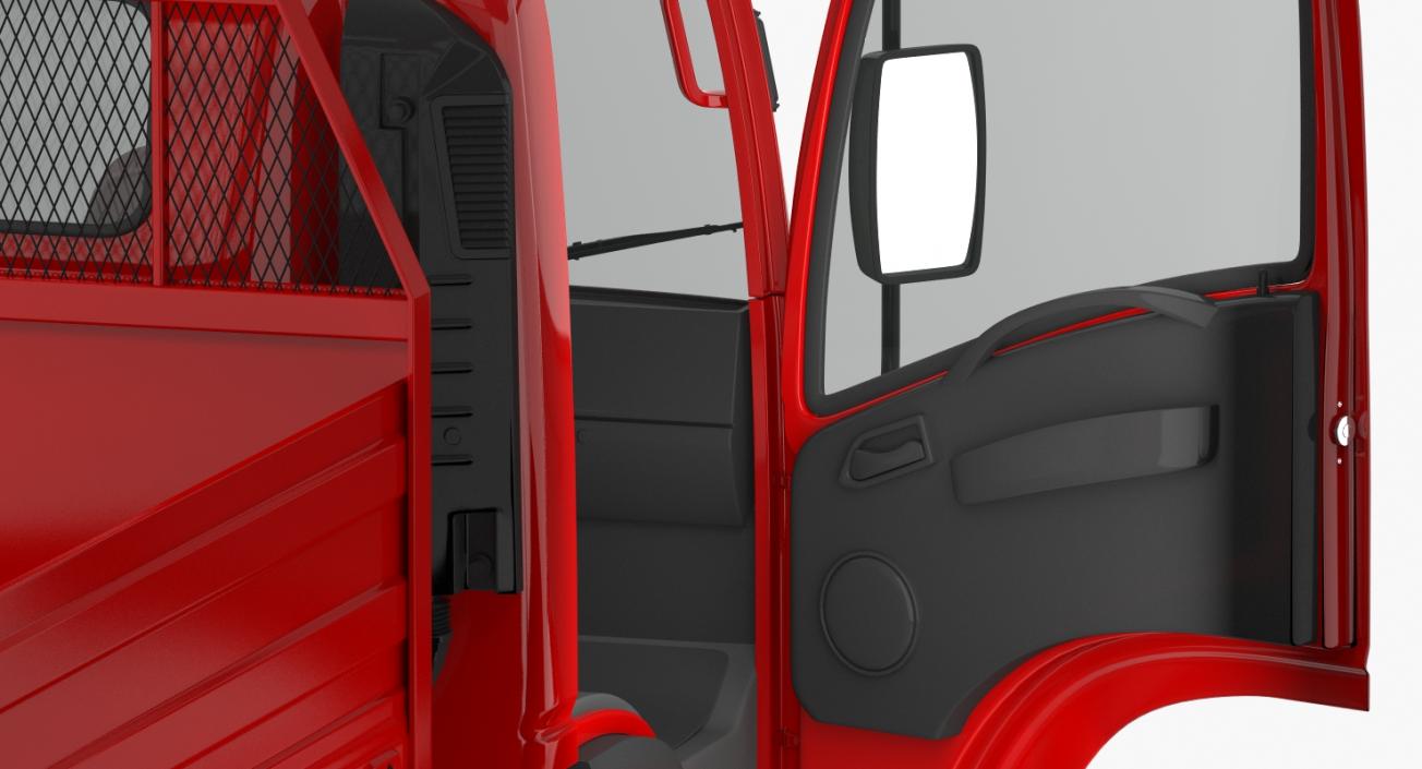 3D Dropside Truck Generic Simple Interior model