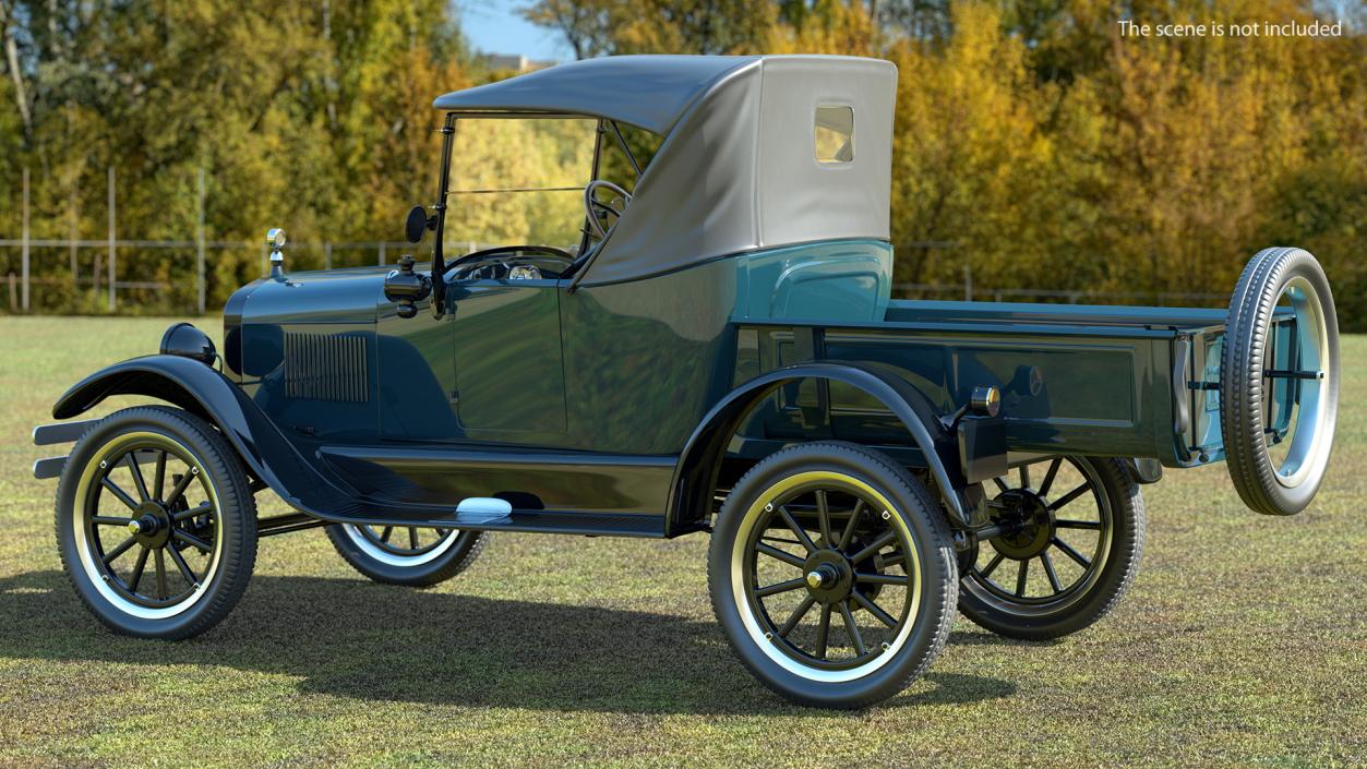3D Ford Model T Roadster Pickup 1926 model