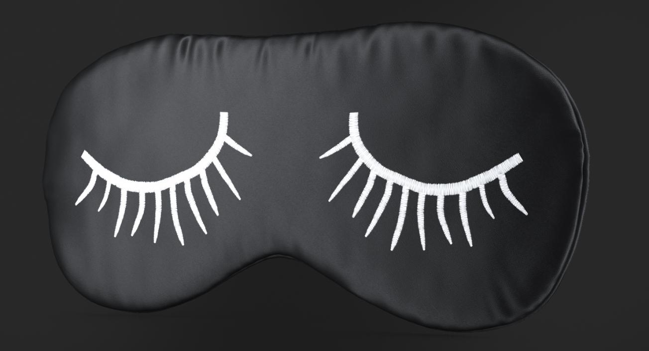 3D model Folded Eyelashes Sleeping Mask