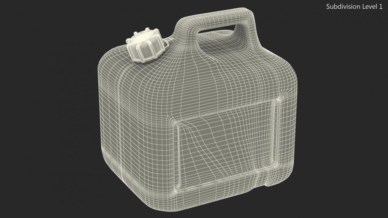 Plastic Gas Can 2 Gallon 3D model