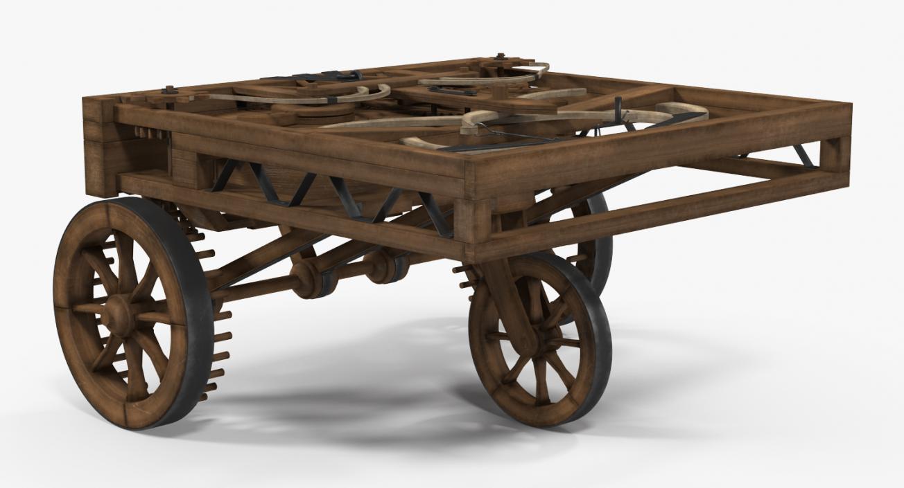 3D Leonardo Da Vinci Automobile model