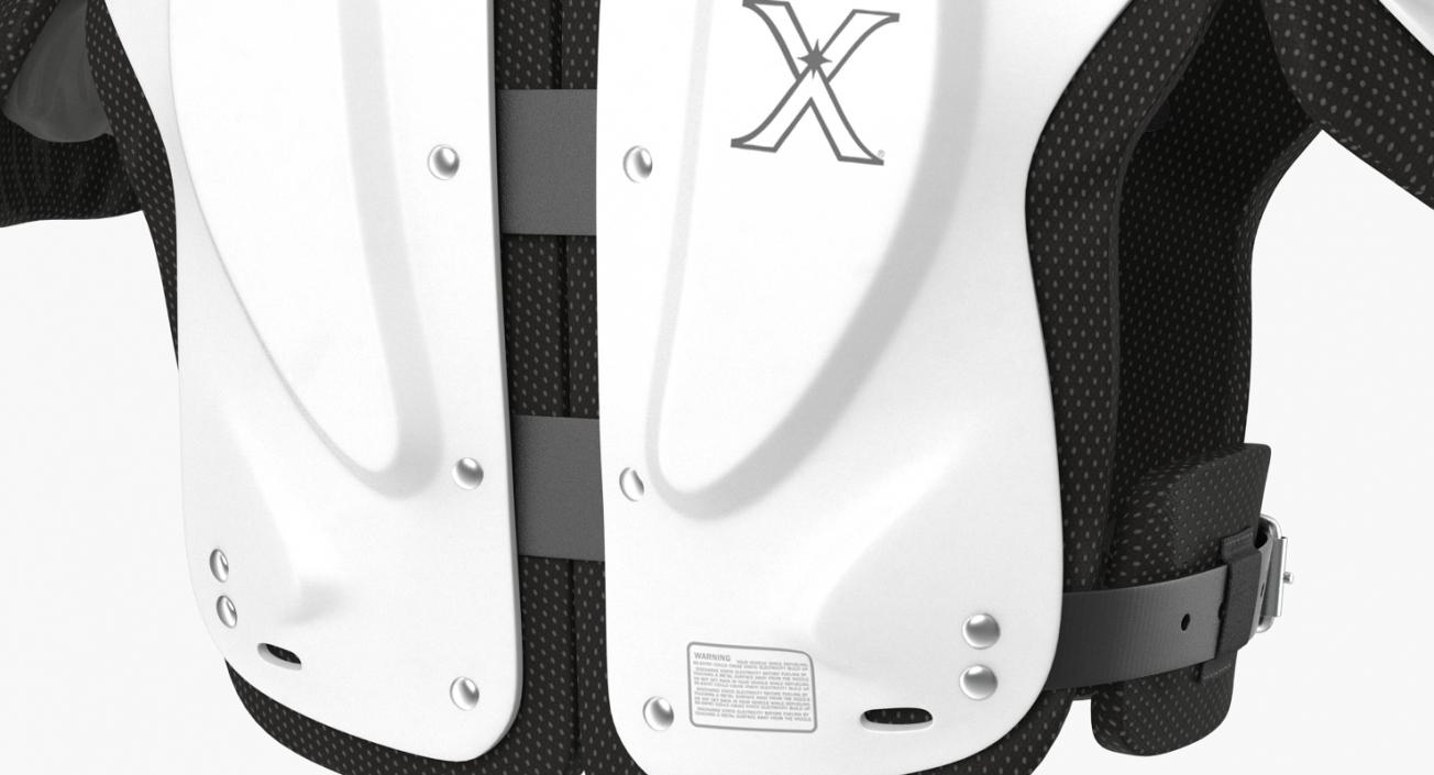 Football Shoulder Pads Xenith Flyte Youth White 3D