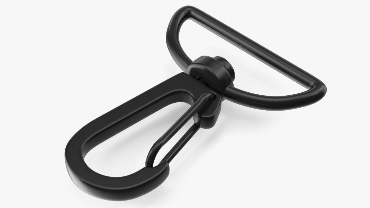 Metal Swivel Clasp Snap Hook Black 3D model