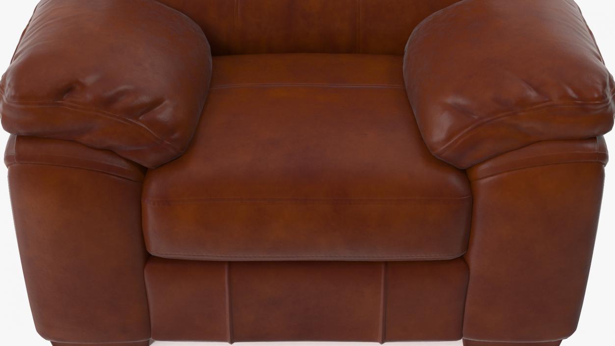 Brown Leather Chair 3D model