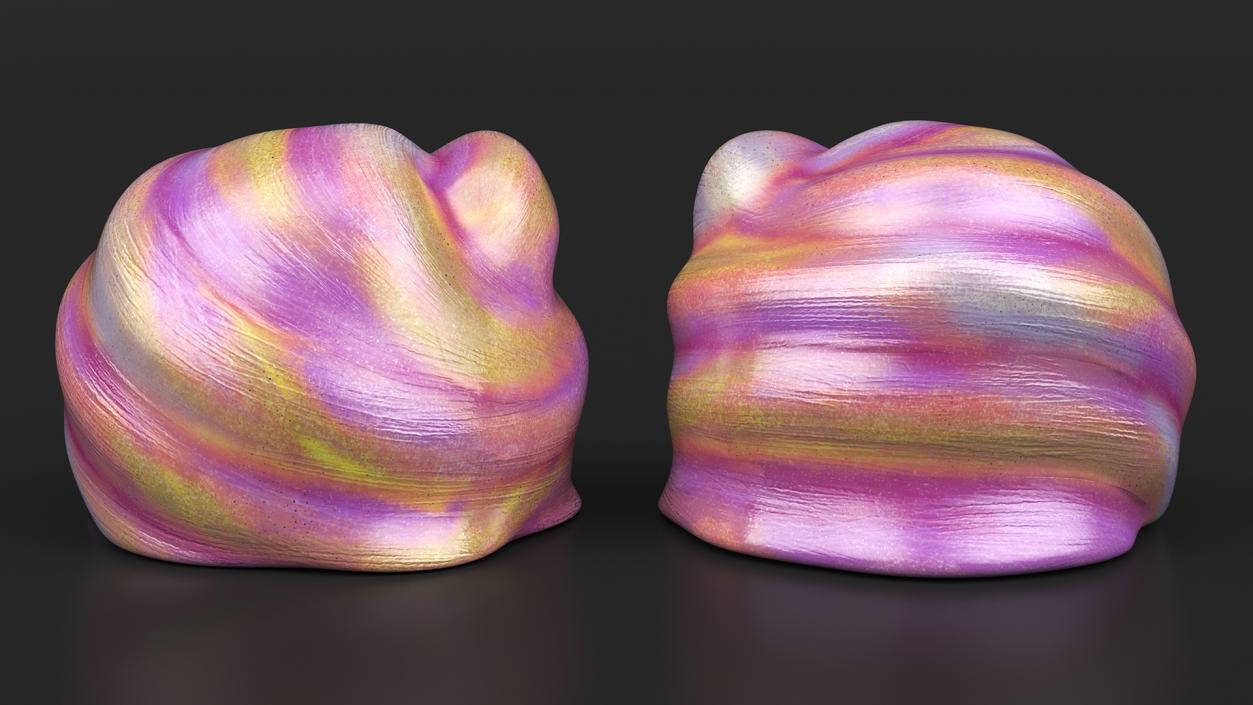 Pink Yellow Toy Slimes 3D
