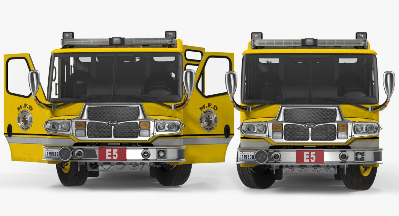3D Fire Apparatus E-One Quest Wyoming Rigged