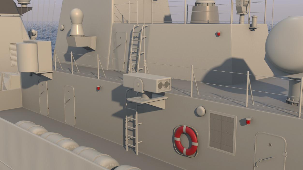 Type 054A Frigate Rigged 3D model