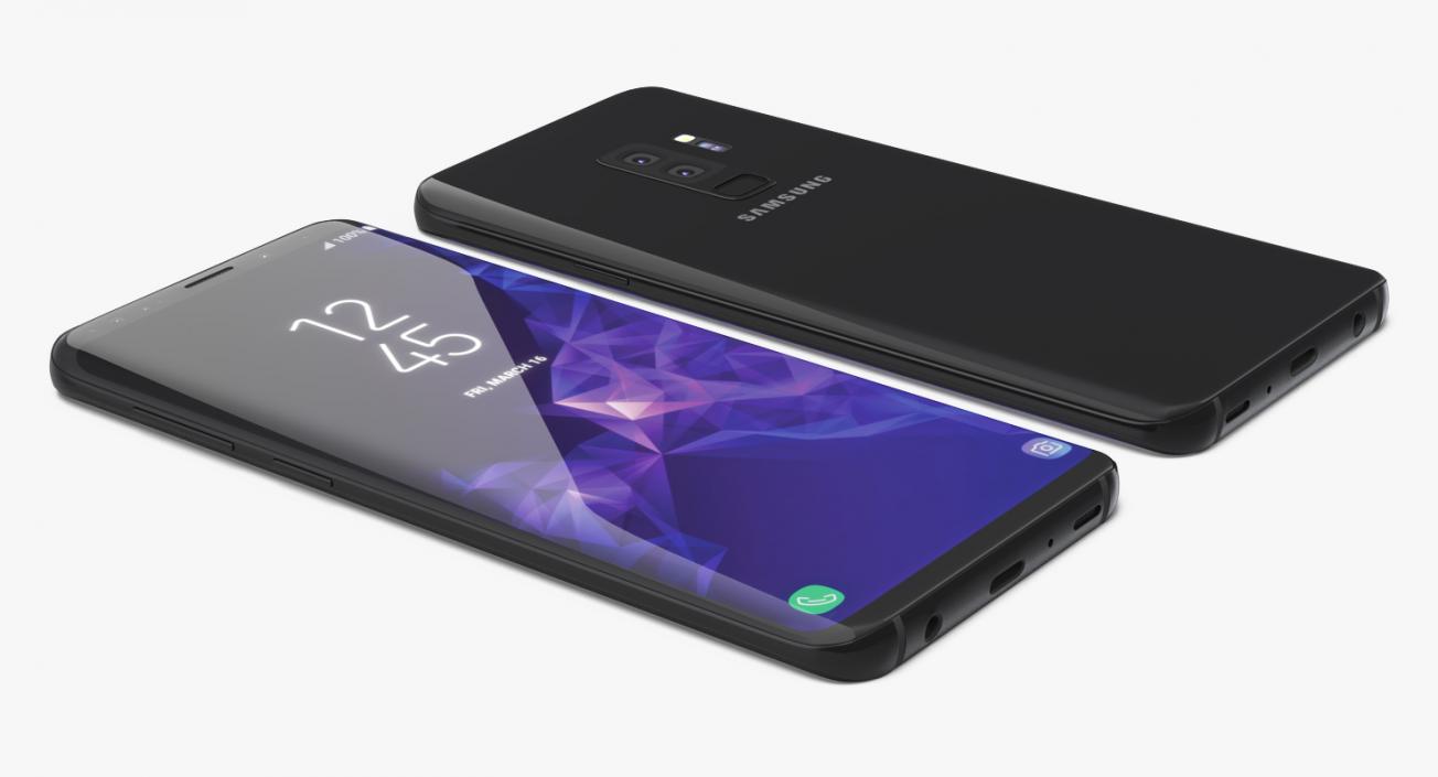 Samsung Galaxy S9 Plus Midnight Black 3D
