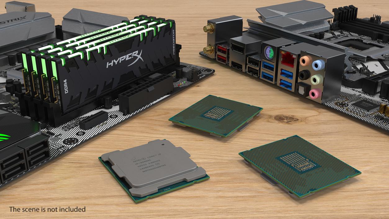 Intel Core i9-9980XE CPU 3D model