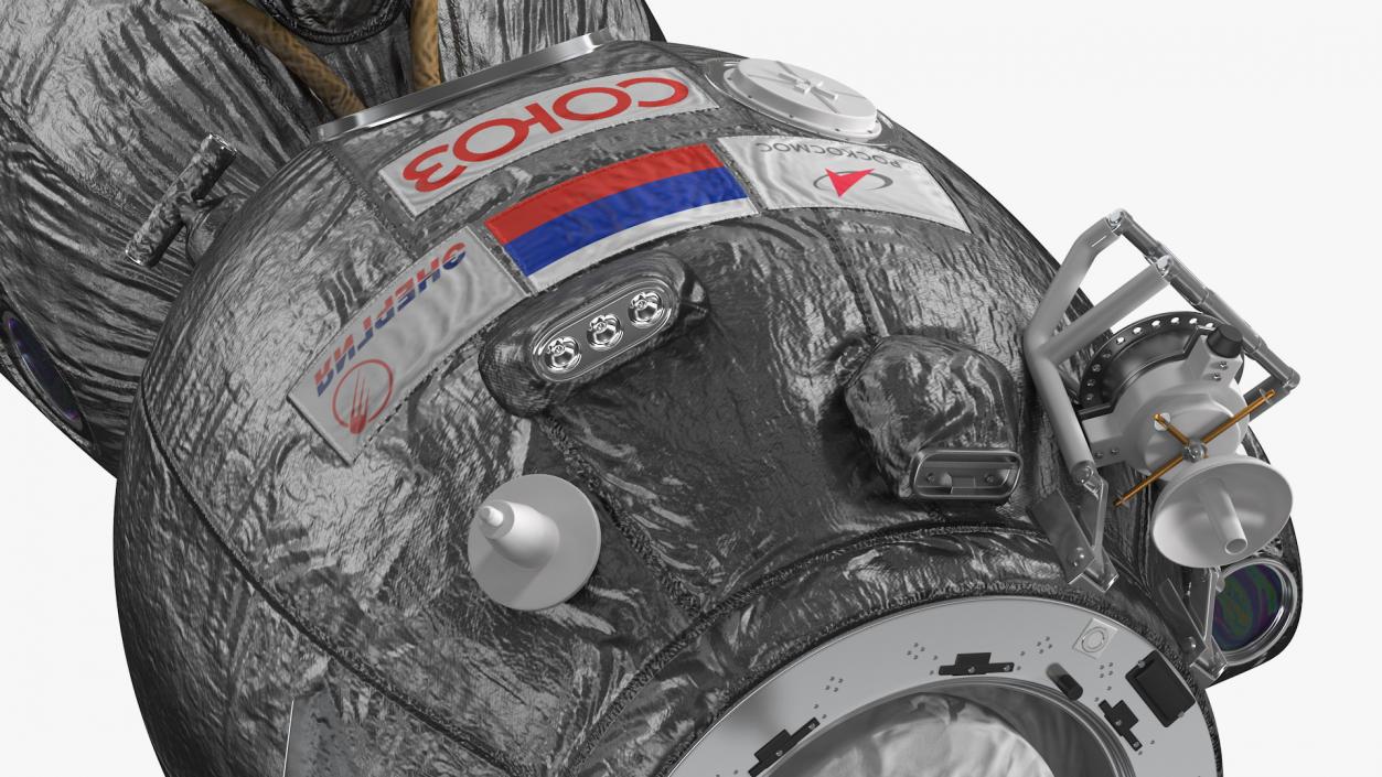 3D Soyuz MS Manned Spacecraft