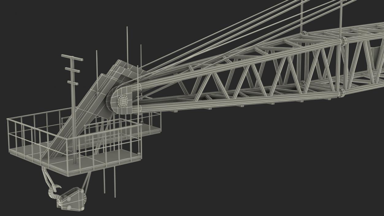 Industrial Arrow Crane 3D