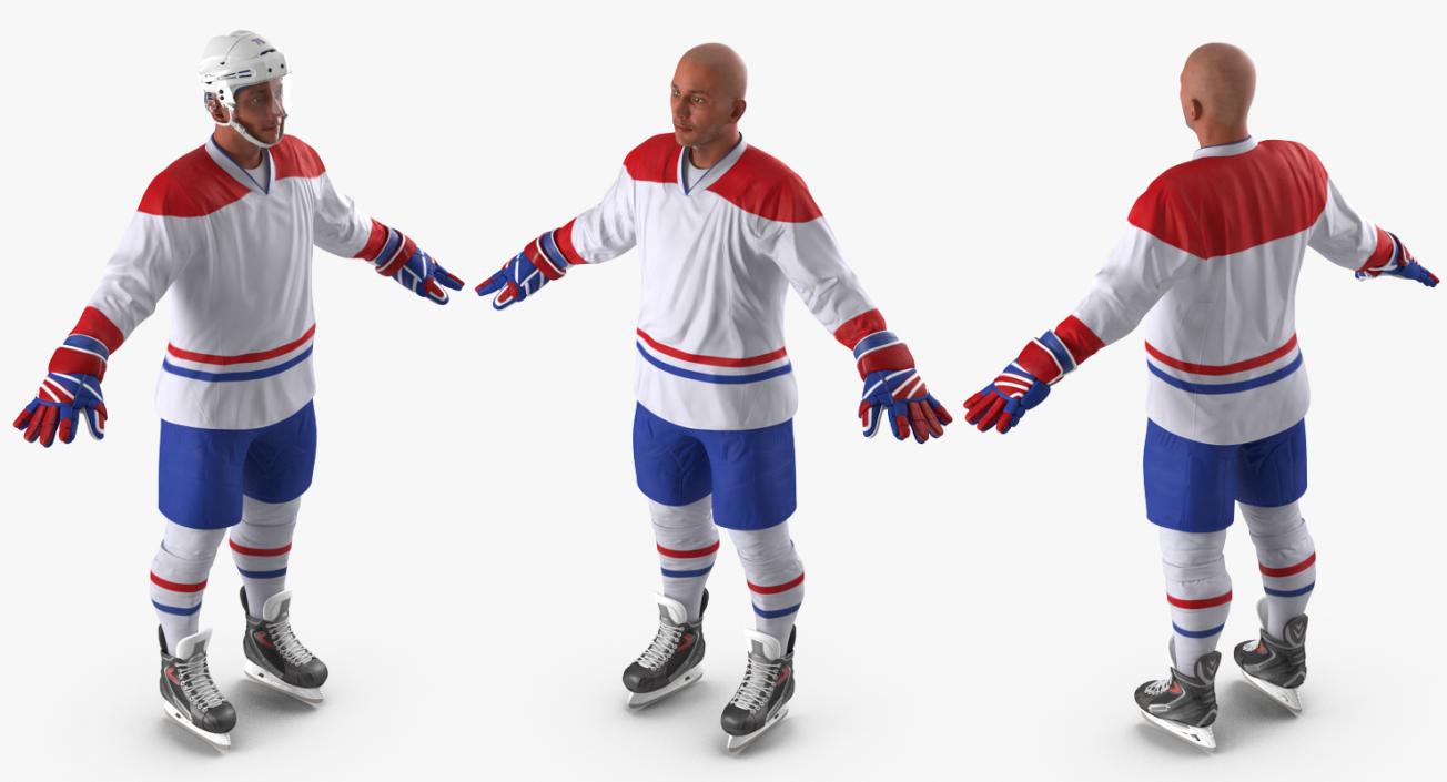 3D Hockey Player Generic 5 model