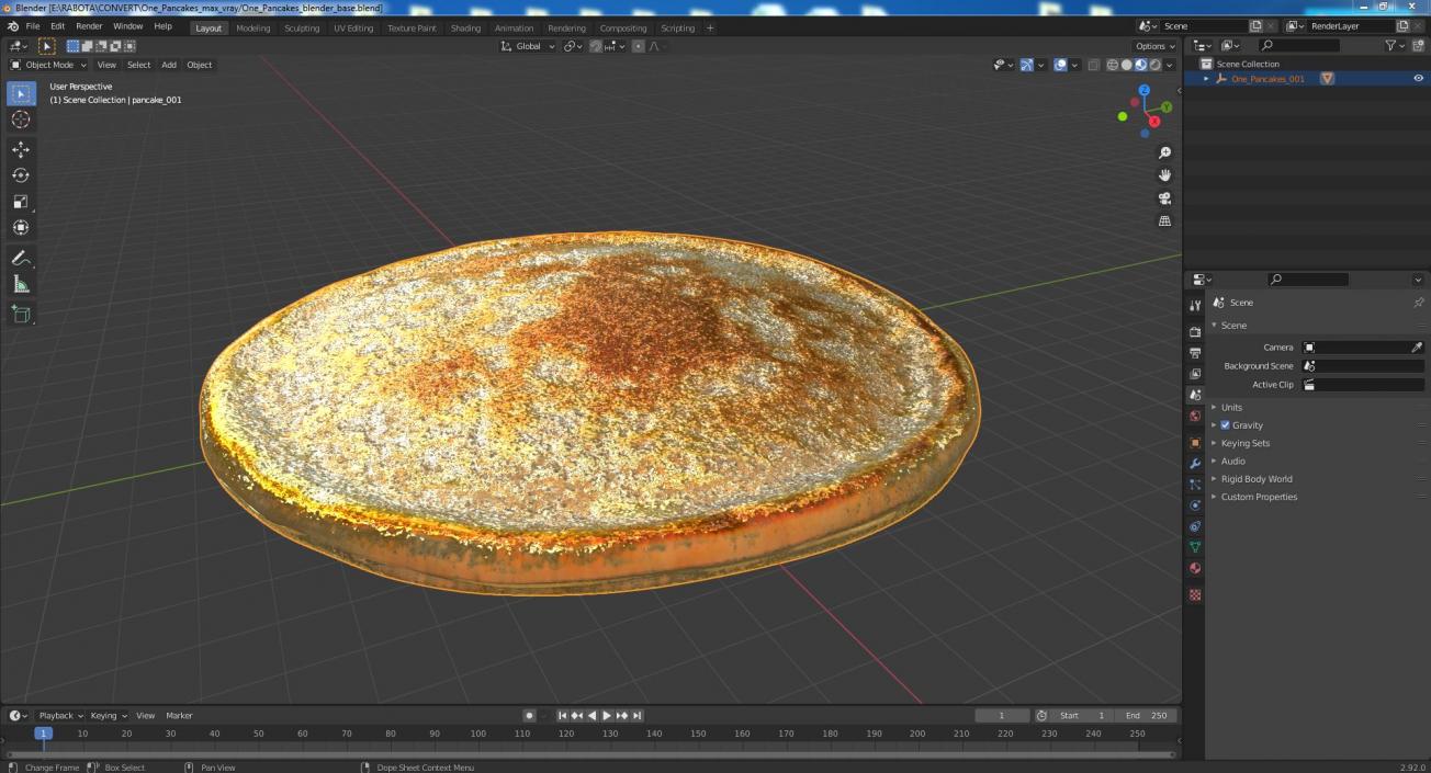 One Pancakes 3D
