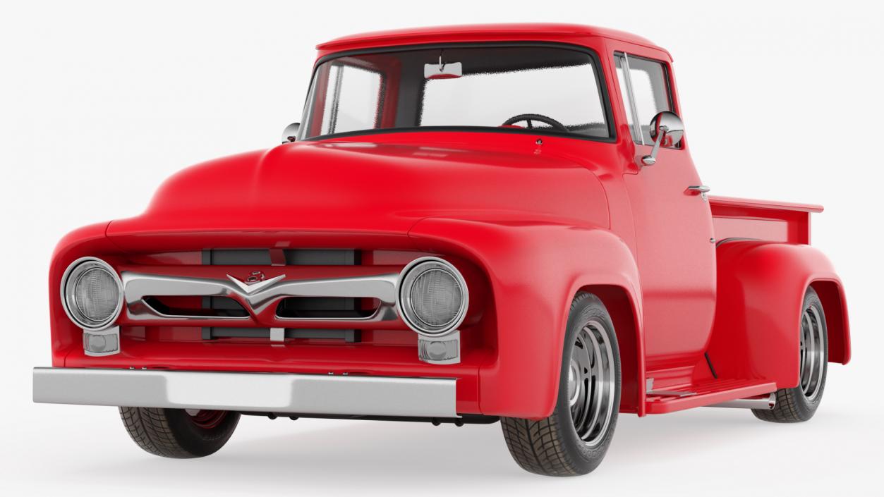 3D 1956 Ford F100 Pickup Truck Tuned model