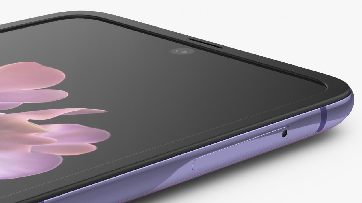 3D model Mirror Purple Samsung Galaxy Z Flip
