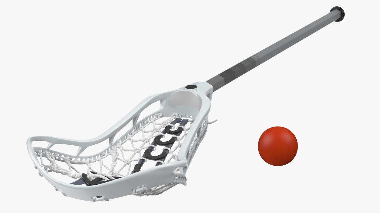 Lacrosse Stick Generic with Ball 3D