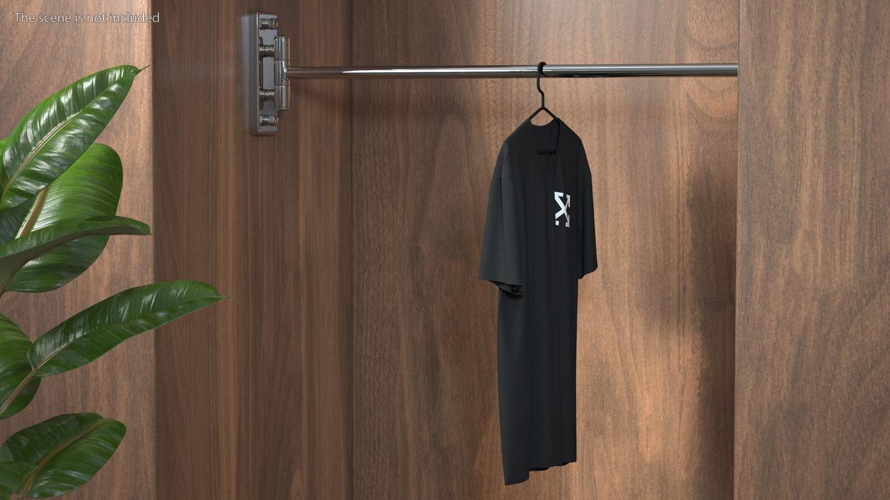 Hanger with Off White Shirt 3D