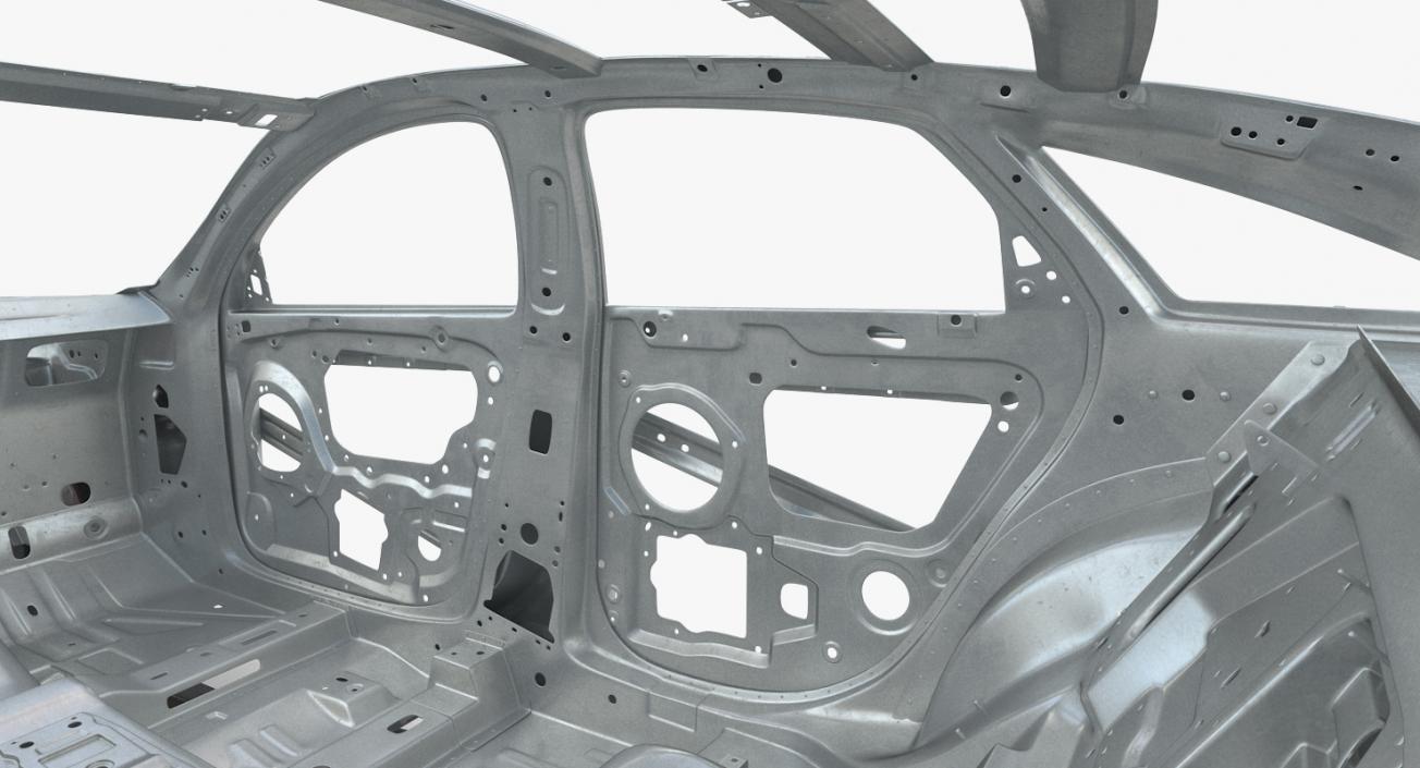 SUV and Sedan Frames with Chassis Collection 3D model