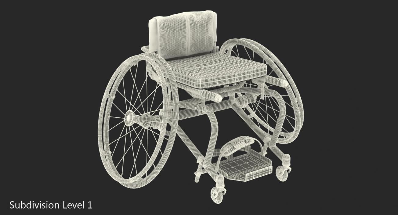 3D model All Court Sports Wheelchair Generic