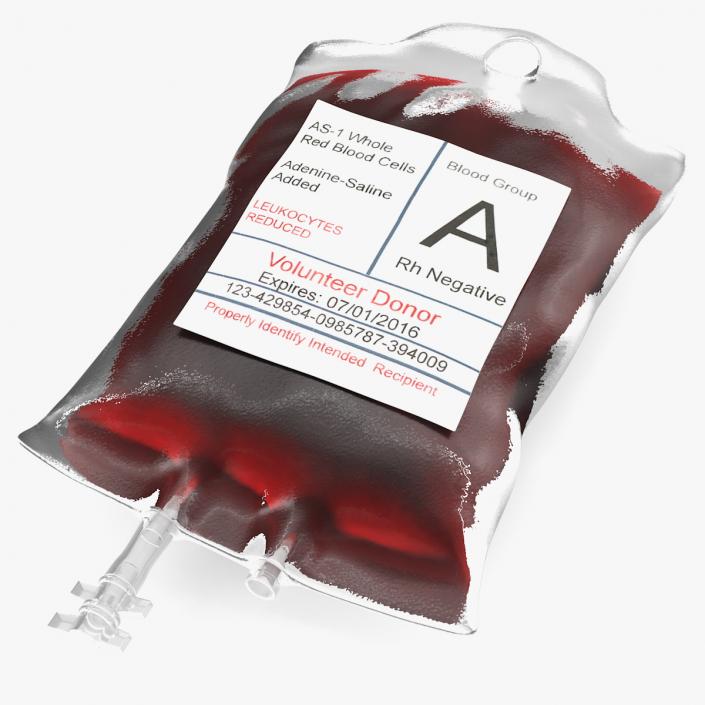 IV Blood Bag 3D