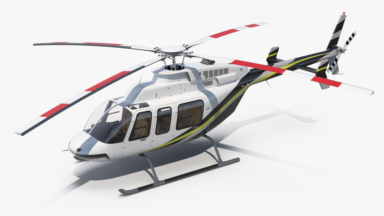 Civilian Passenger Helicopter Generic 3D