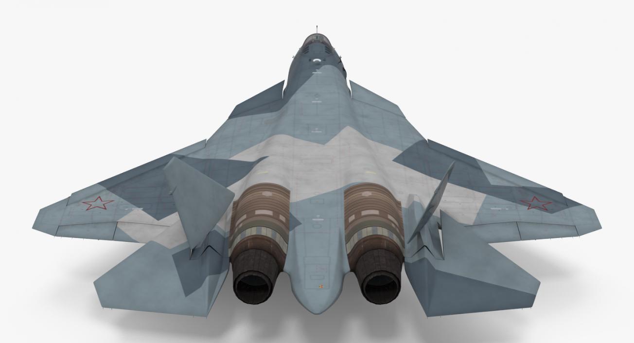3D model Sukhoi T-50 PAK FA Rigged