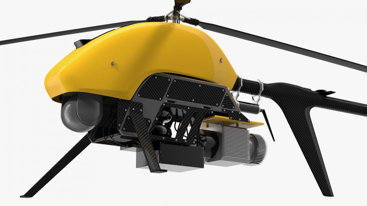 Helicopter UAV Drone Rigged 3D