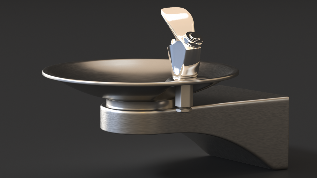 Vandal Resistant Drinking Fountain 3D model
