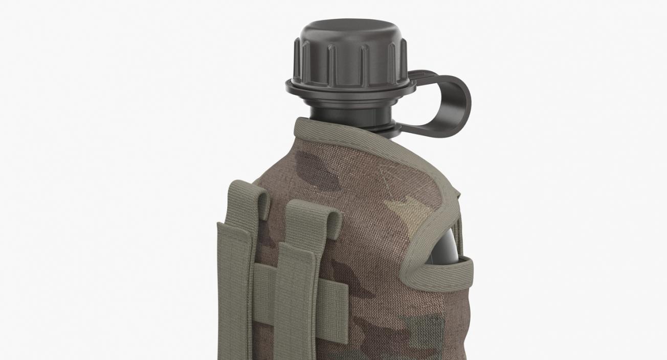 3D Military Bottle Water Canteen Travel Army