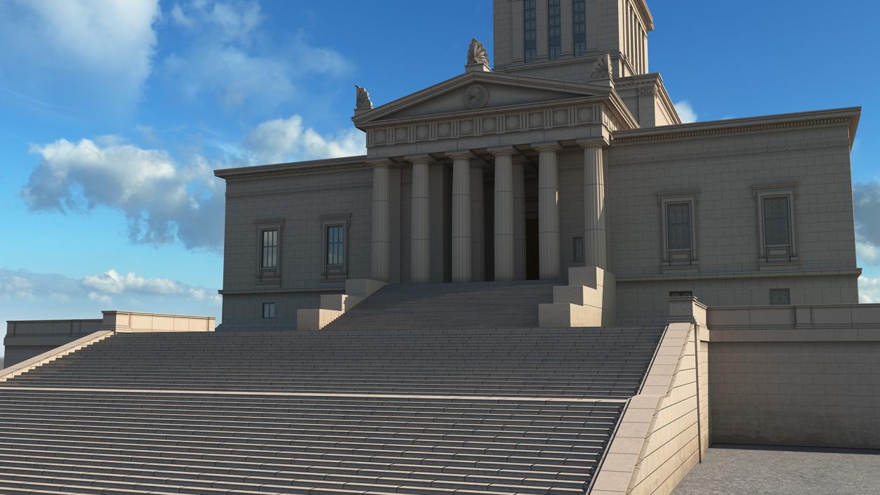 3D George Washington Masonic National Memorial model