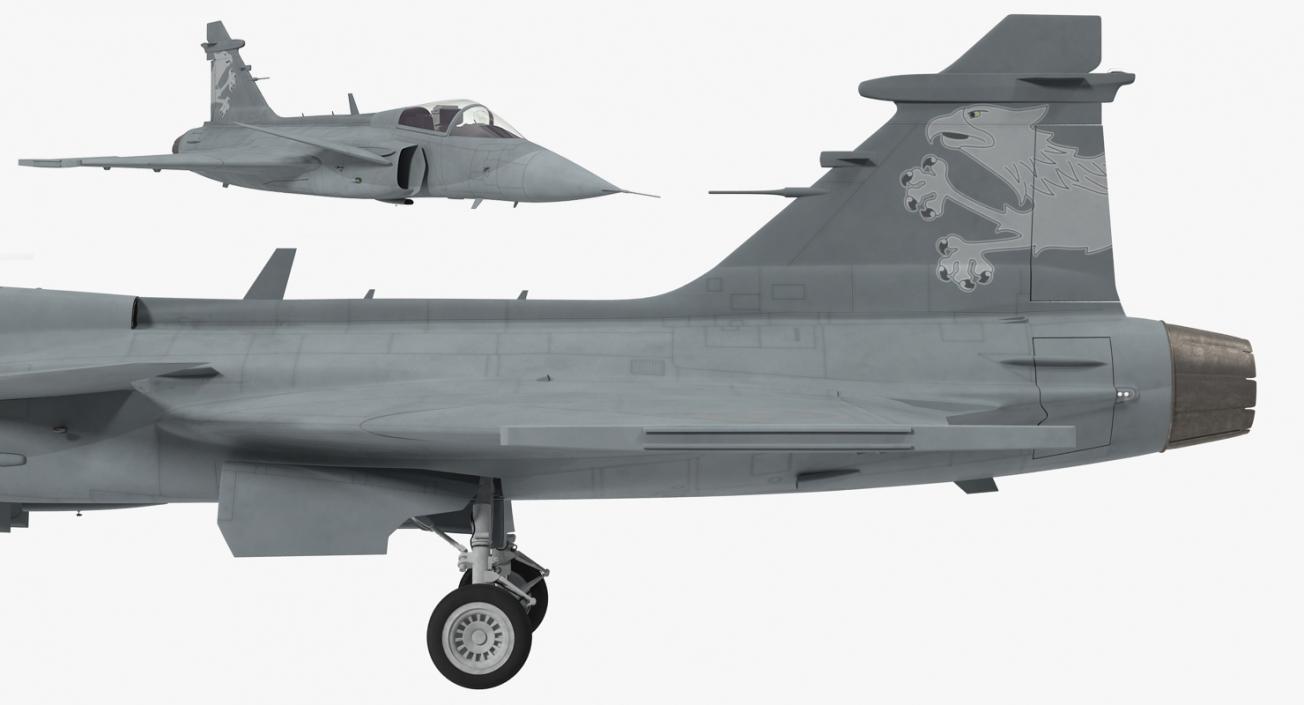 3D model Saab JAS 39 Gripen Rigged