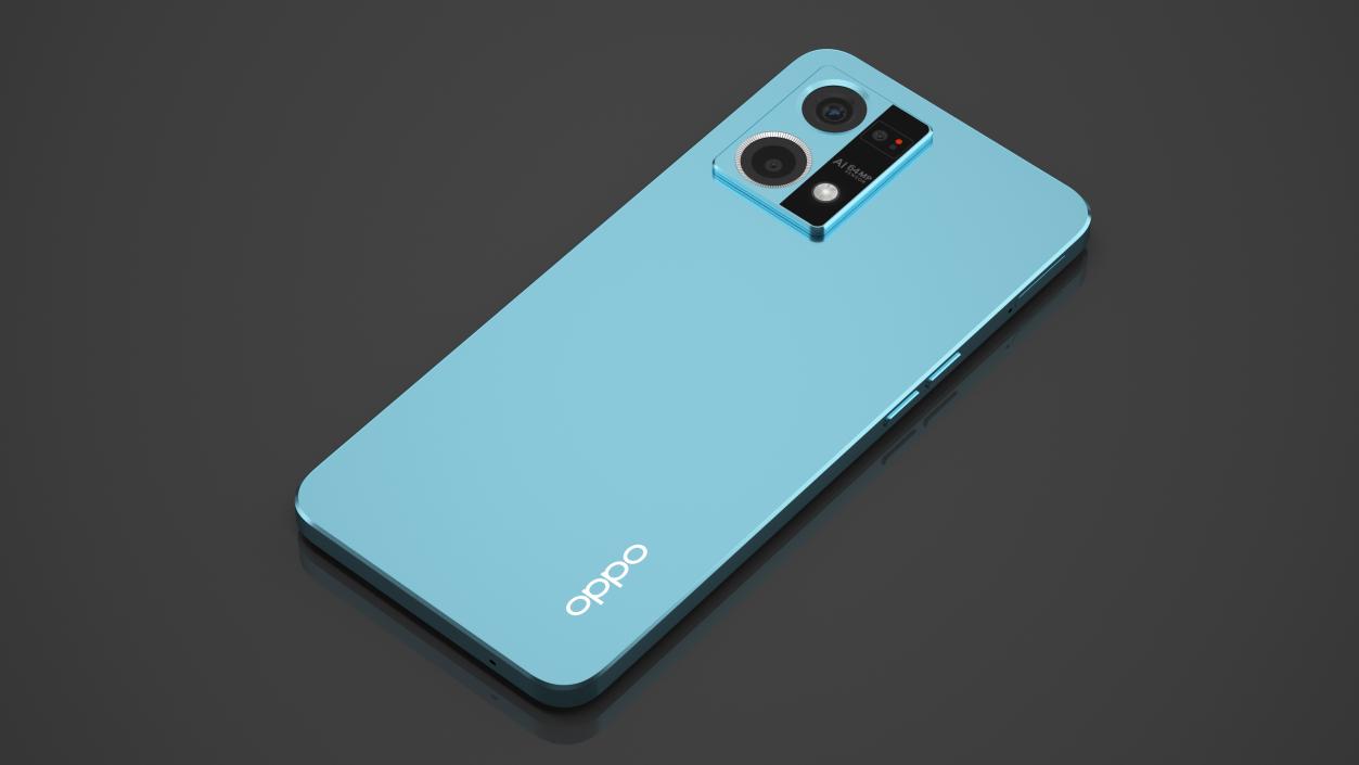 Cellphone OPPO F21 Pro Blue 3D