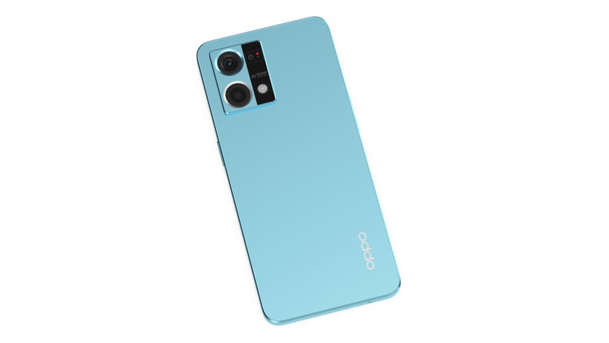 Cellphone OPPO F21 Pro Blue 3D