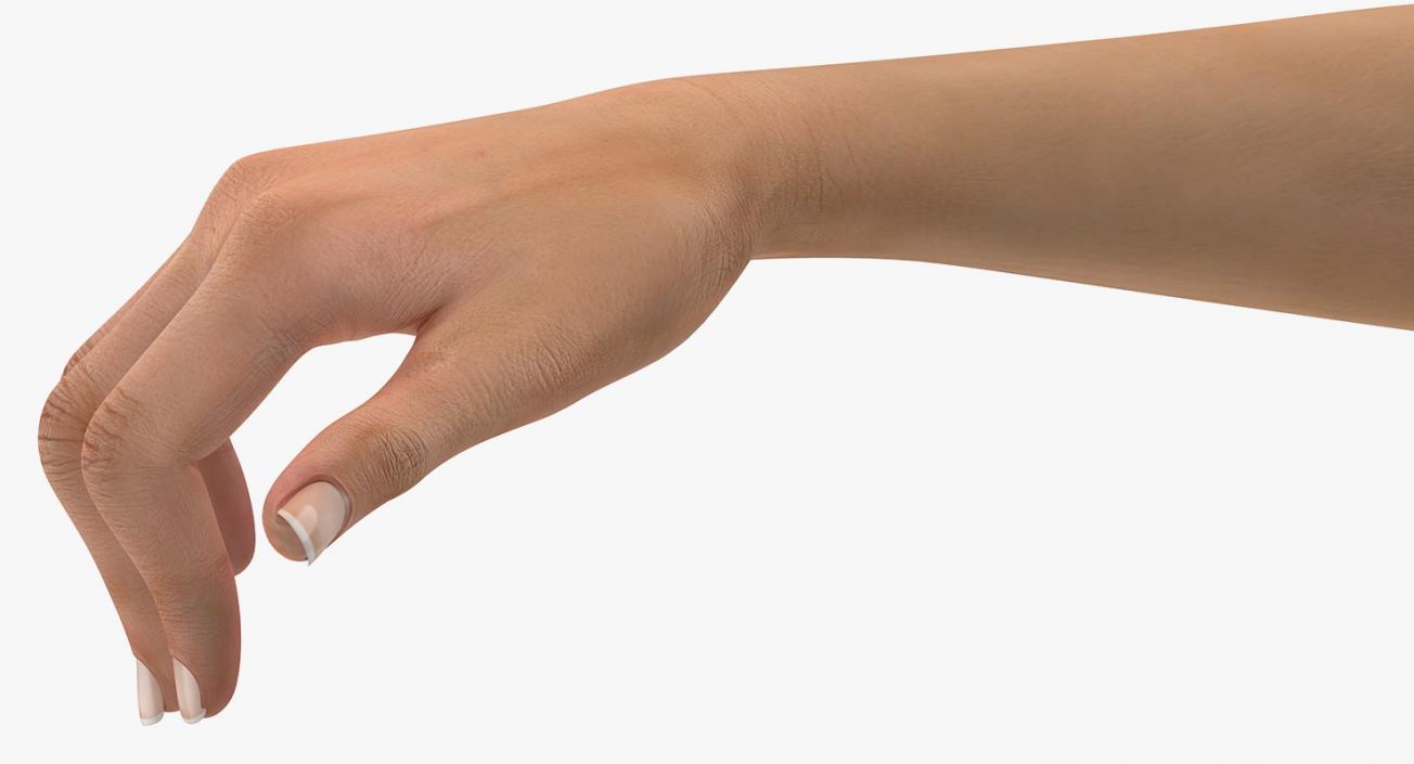 Australian Female Hand Rigged 3D model