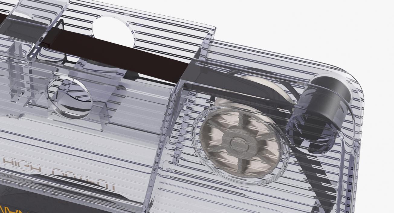 3D model Transparent Old Audio Cassette