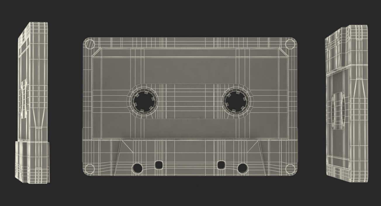 3D model Transparent Old Audio Cassette