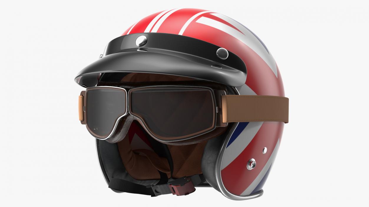 3D TORC T50 Vintage Helmet with Goggles