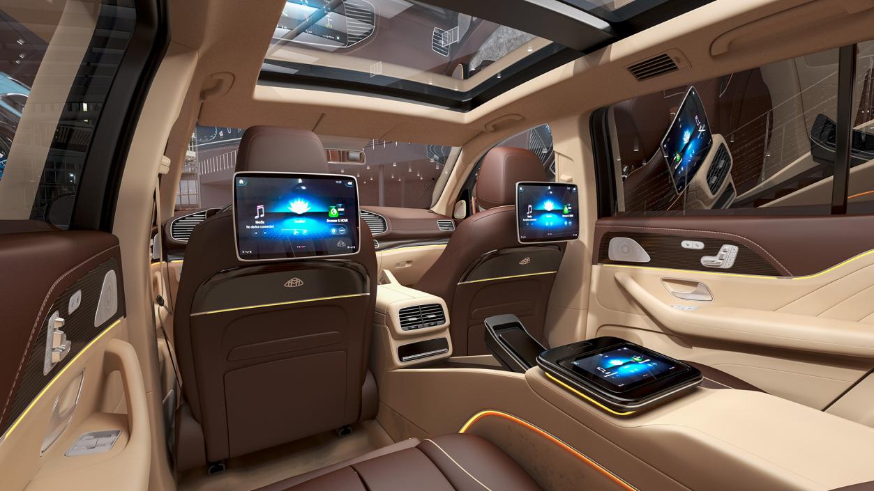 3D Luxury Car Front Seat