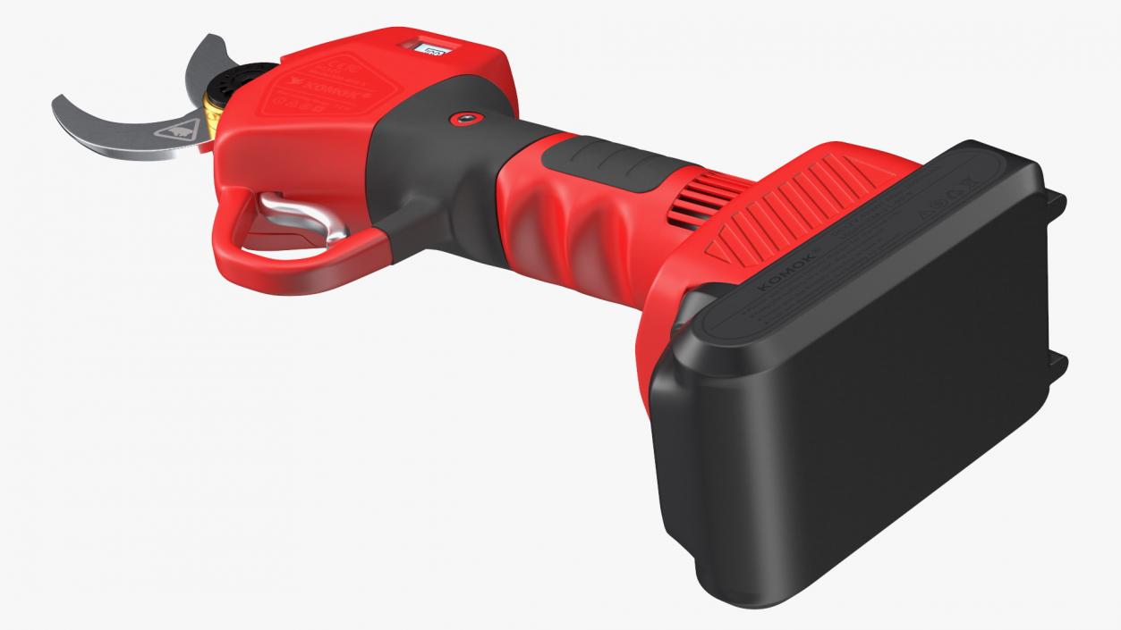 Red Cordless Pruner 3D model