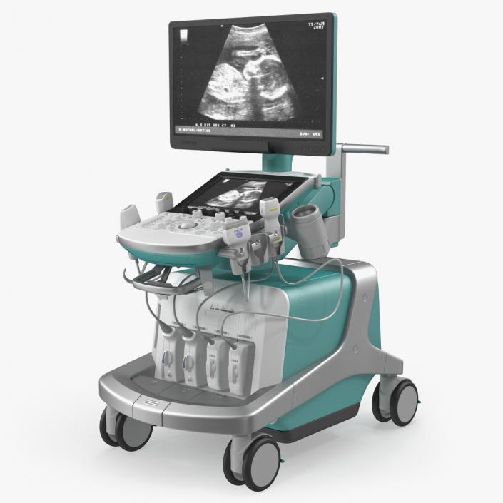 3D Ultrasound Machine Generic Rigged model