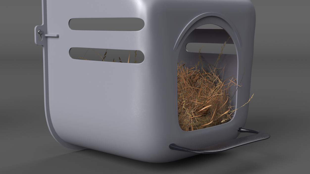 3D model Wall Mount Nesting Nest Box with Chicken Eggs