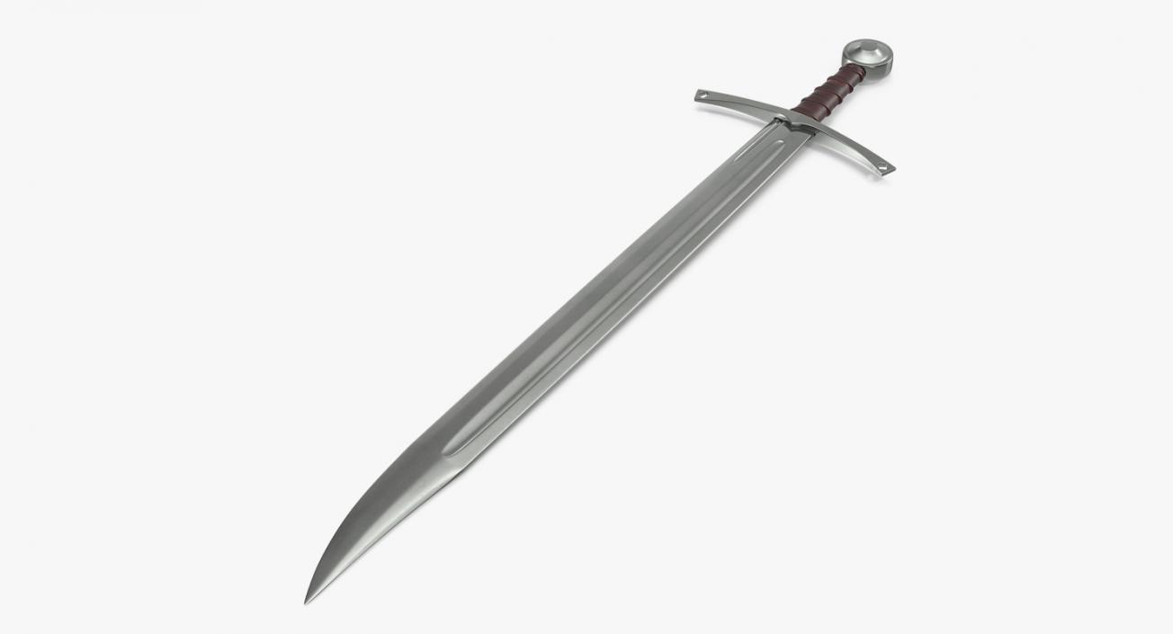 3D European Falchion Sword model